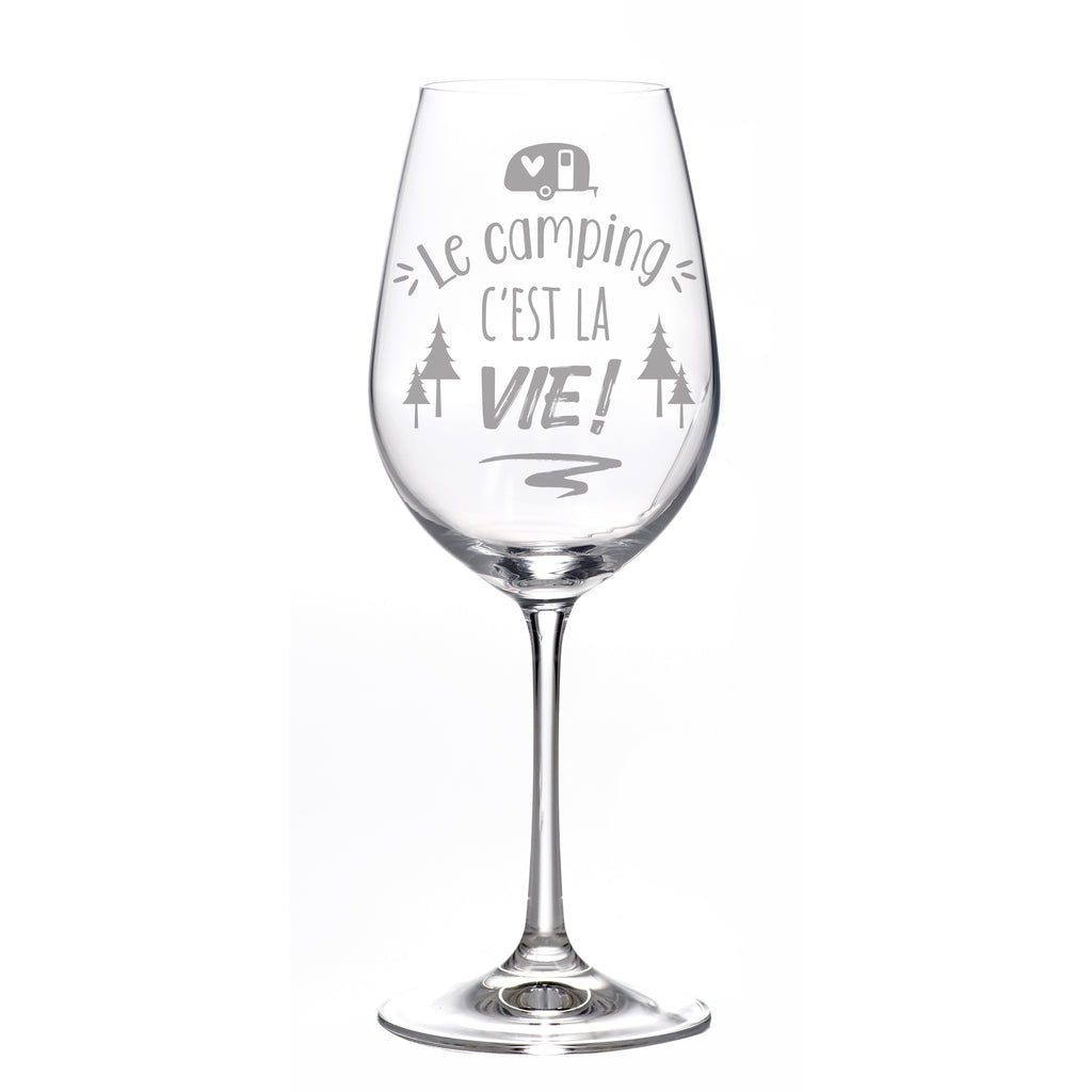 Wine Glass - Le camping c'est la vie