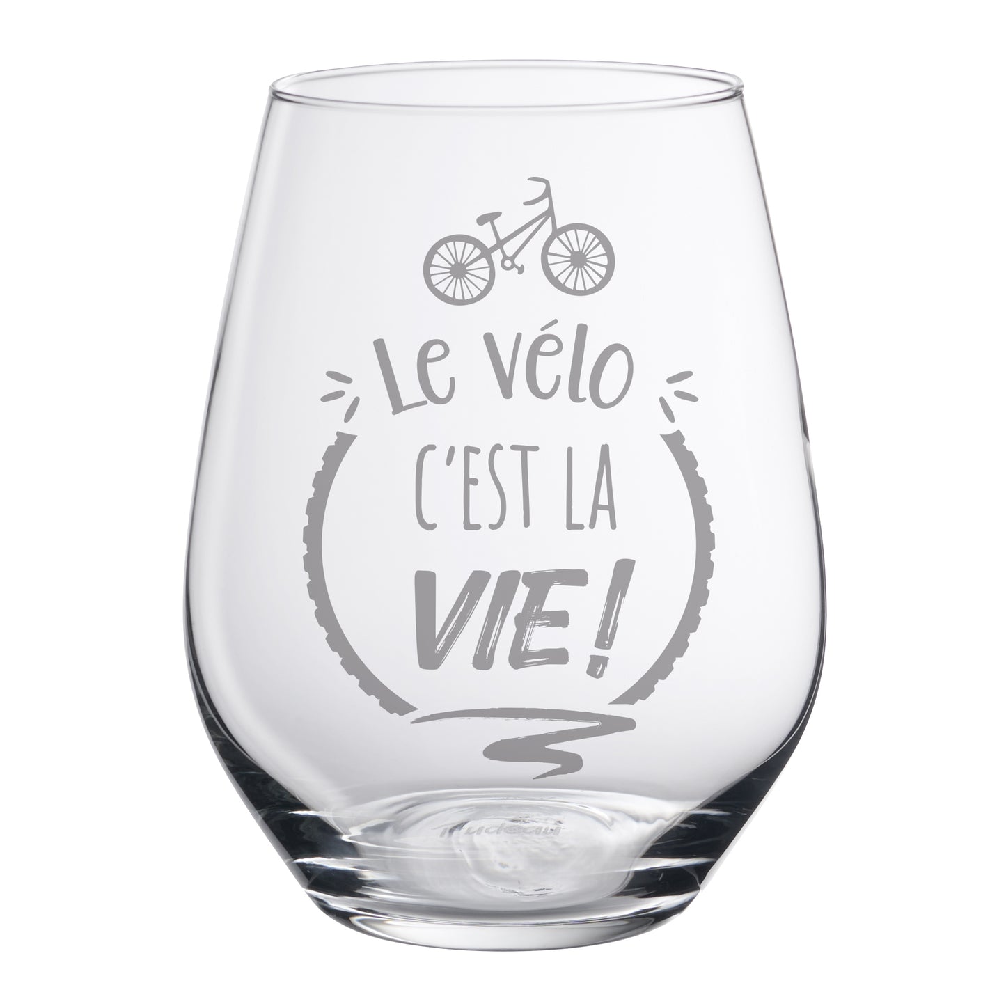 Stemless Glass - Le vélo c'est la vie