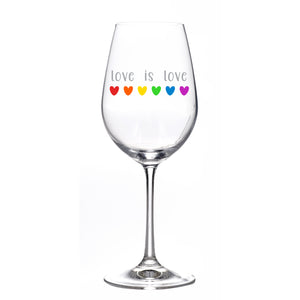Wine Glass - love is love
