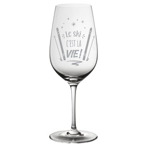 Wine Glass - Le ski c'est la vie