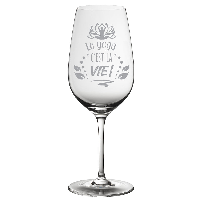 Wine Glass - Le yoga c'est la vie