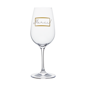 Wine Glass - Merci!