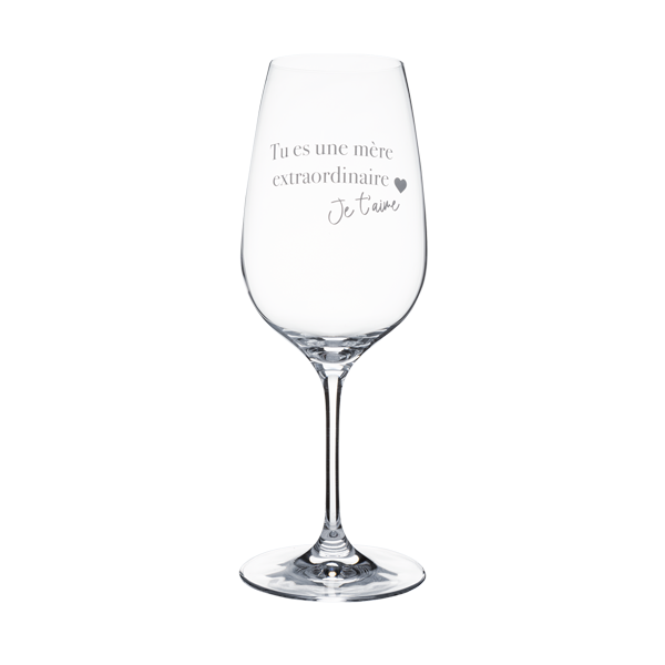 Wine Glass - Tu es une mère extraordinaire - Je t'aime