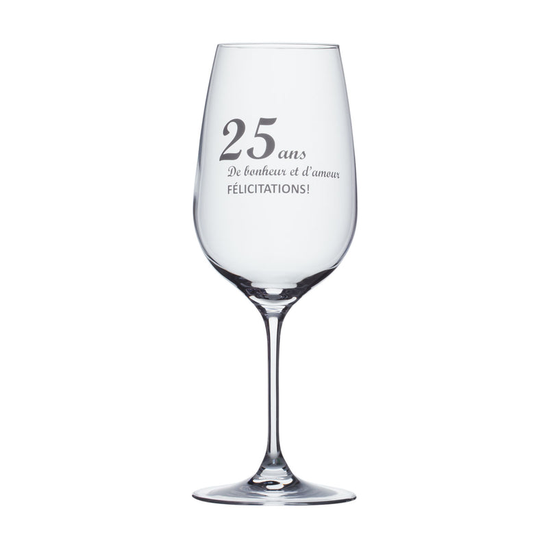 Wine Glass - 25 ans d'amour...