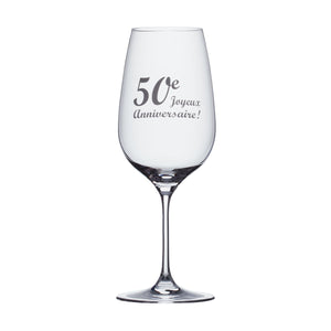 Wine Glass - 50e Joyeux Anniversaire!