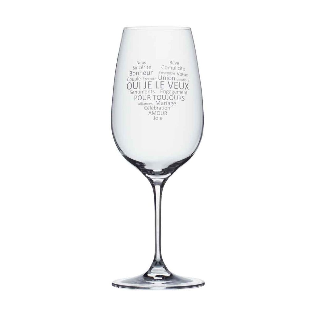 Wine Glass - Mariage - Oui je le veux