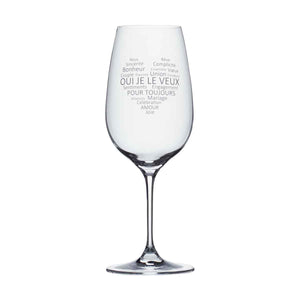 Wine Glass - Mariage - Oui je le veux