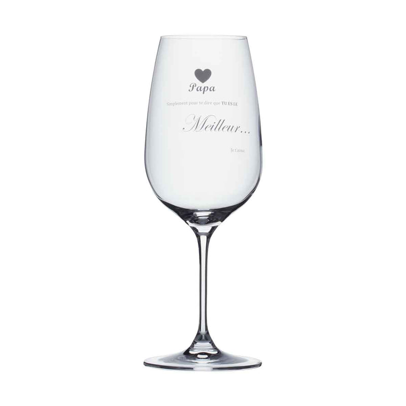 Wine Glass - Papa simplement pour te dire...