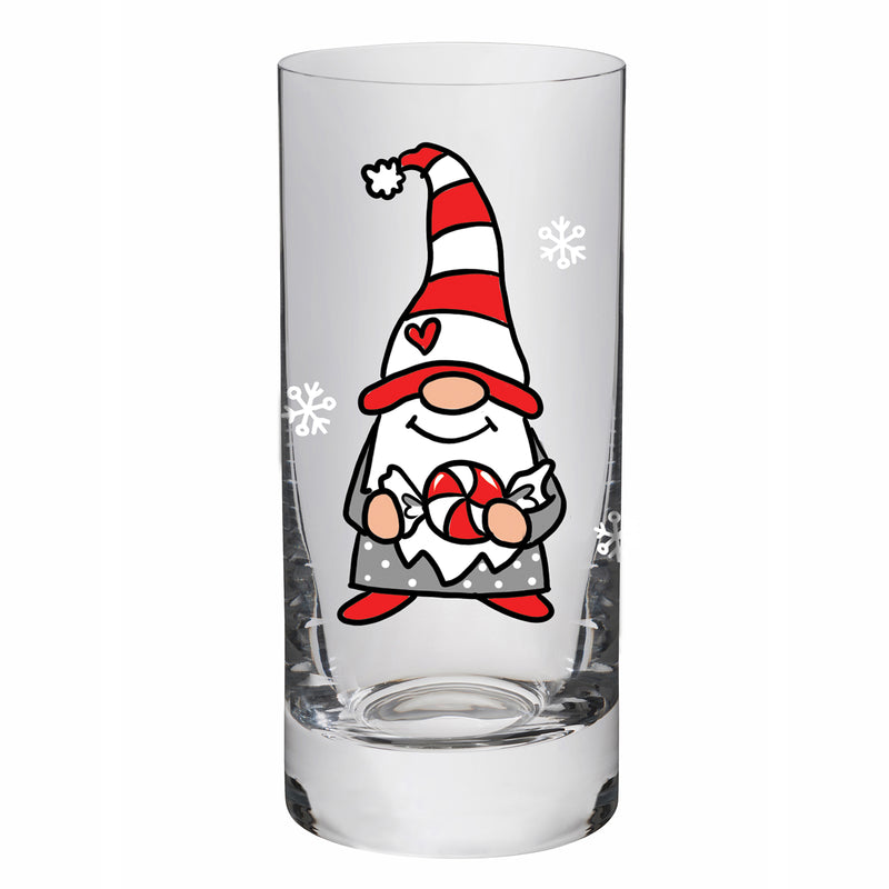 Glass with Gnome holding a Candy
